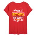thumbnail image 1 of Star Wars - This Birthday Is A Blast - Women's Oversized Tee, 1 of 4