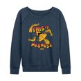 thumbnail image 1 of Star Wars - This Is Madness Women's Lightweight French Terry Wide Neck Long Sleeve Graphic Shirt, 1 of 4
