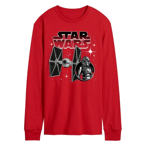 Star Wars - Tie Fighter And Pilot - Men's Long Sleeve Tee