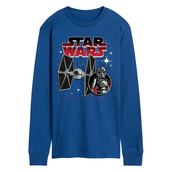 Star Wars - Tie Fighter And Pilot - Men's Long Sleeve Tee