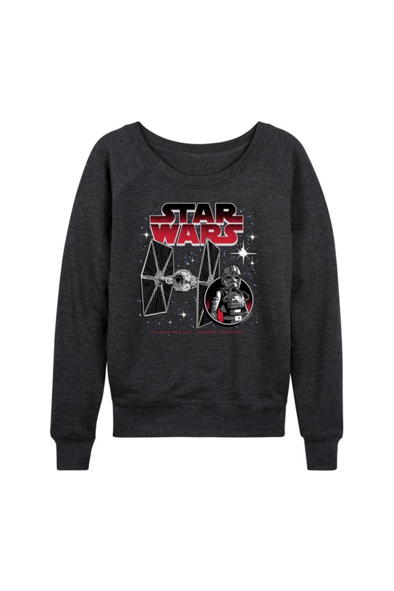 - Tie Fighter And Pilot - Women's French Terry Pullover Sweatshirt