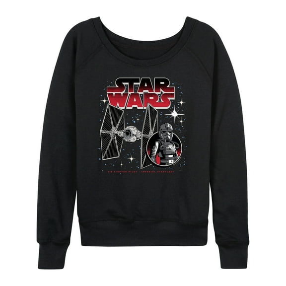 Star Wars - Tie Fighter And Pilot - Women's French Terry Pullover Sweatshirt