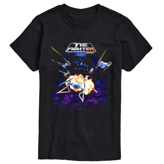 Star Wars - Tie Fighter Game Cover - Men's Short Sleeve Graphic T-Shirt
