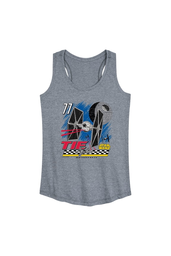 - Tie Fighter Racing - Women's Racerback Graphic Tank
