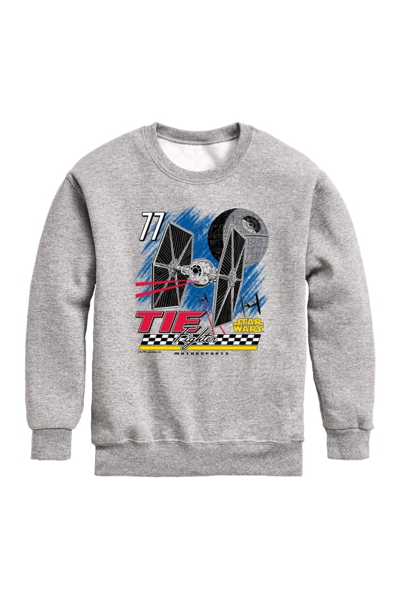 - Tie Fighter Racing - Youth Boys Crew Fleece Sweatshirt