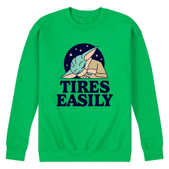 Star Wars - Tires Easily Grogu - Men's Crew Fleece Sweatshirt