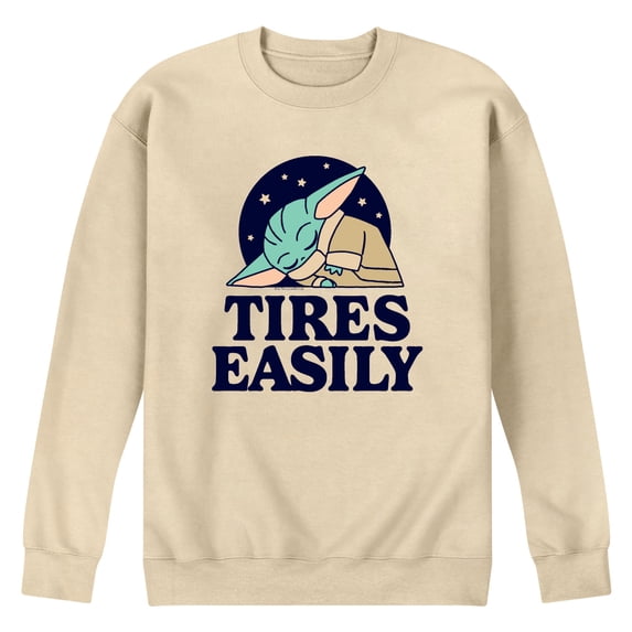 Star Wars - Tires Easily Grogu - Men's Crew Fleece Sweatshirt