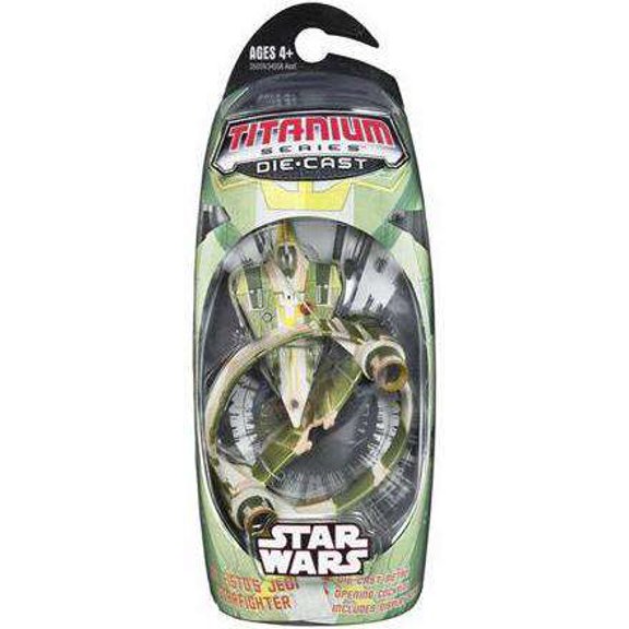 Star Wars Titanium Series 2006 Kit Fisto Jedi Starfighter Diecast Vehicle