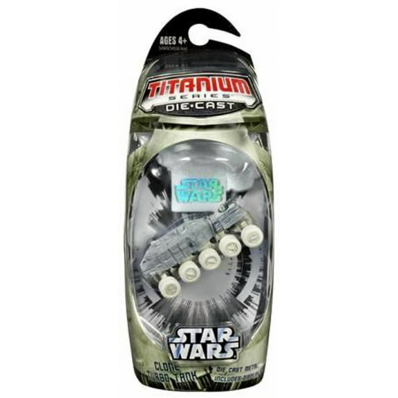 Star Wars Titanium Series 2006 Clone Turbo Tank Diecast Vehicle
