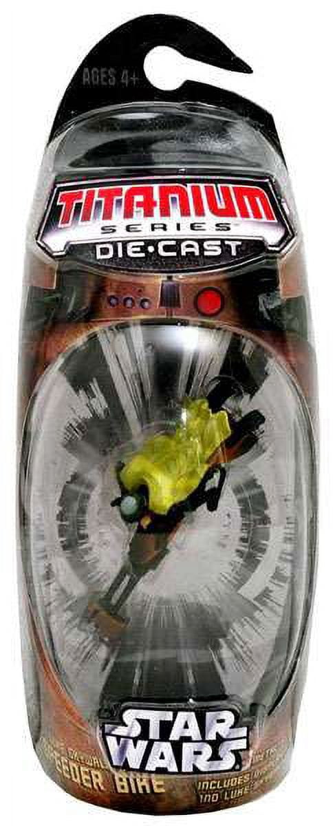 Star Wars Titanium Series 2006 Speeder Bike with Luke Skywalker