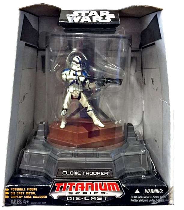 Star Wars Titanium Series 2007 Clone Trooper Diecast Figure