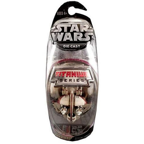 Star Wars Titanium Series 2007 Swamp Speeder Diecast Vehicle (Red Trim)