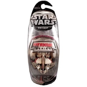 Star Wars Titanium Series 2007 Swamp Speeder Diecast Vehicle (Red Trim)