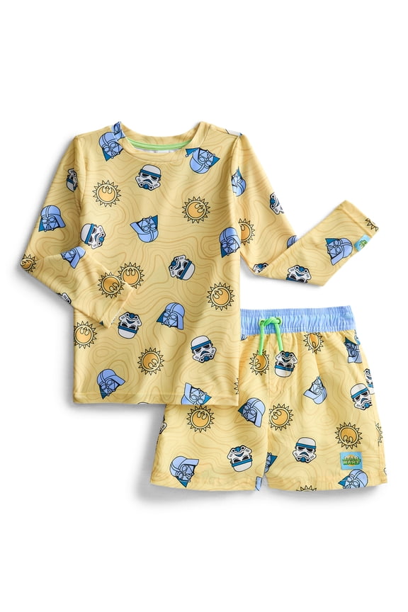 Character Toddler Boy Rash Guard Set, 2-Piece, Sizes 12M-5T