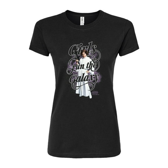 Star Wars - Girls Run The Galaxy - Juniors Fitted Tee