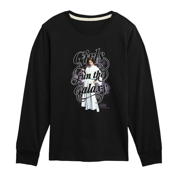 Star Wars - Toddler And Youth Girls Run The Galaxy - Toddler And Youth Long Sleeve Tee