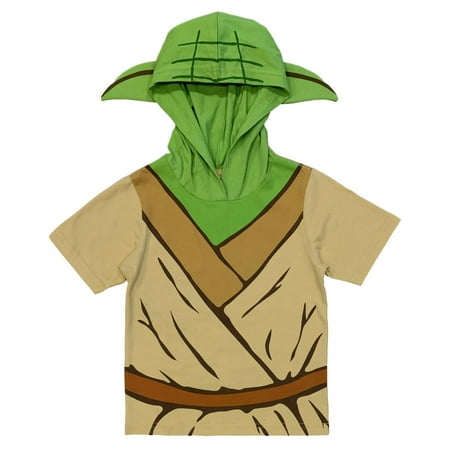 Star Wars Toddler Boys' Yoda Hooded Tee with Ears (Toddler Boys & Little Boys)