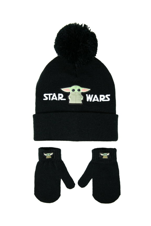 Star Wars Toddler Girls The Child Hat & Mitten Set