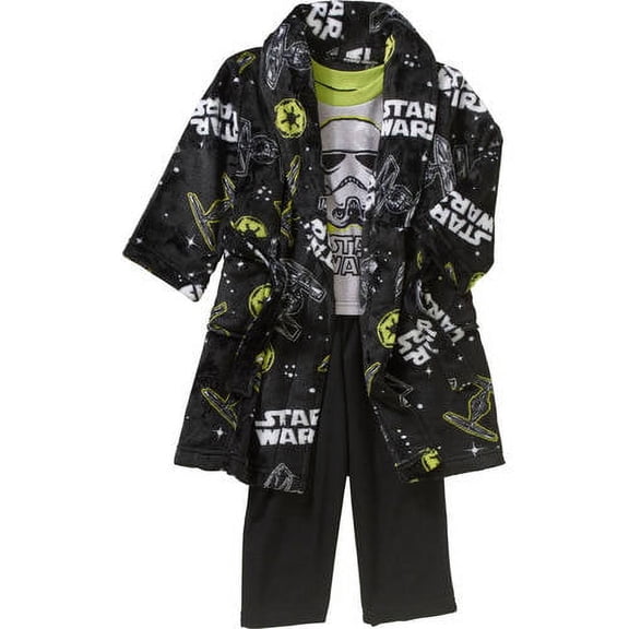 Star Wars Toddler boy robe & pajama 3 pc sleepwear gift set