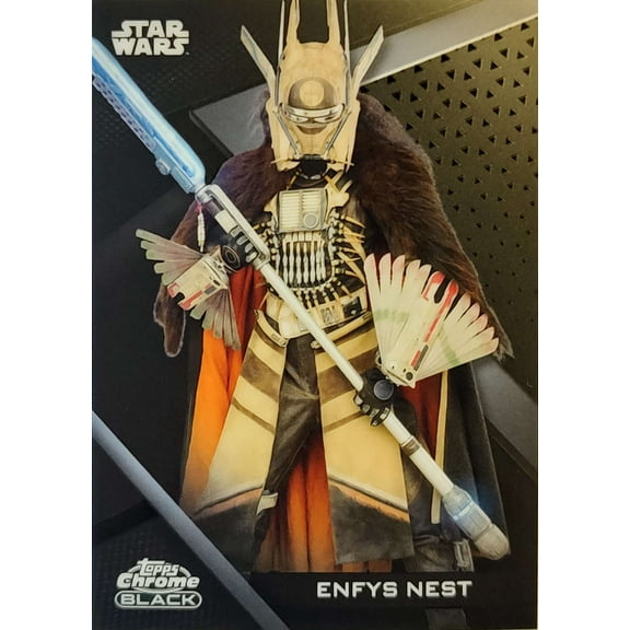 Star Wars Topps 2022 Chrome Black   Enfys Nest Trading Card #34