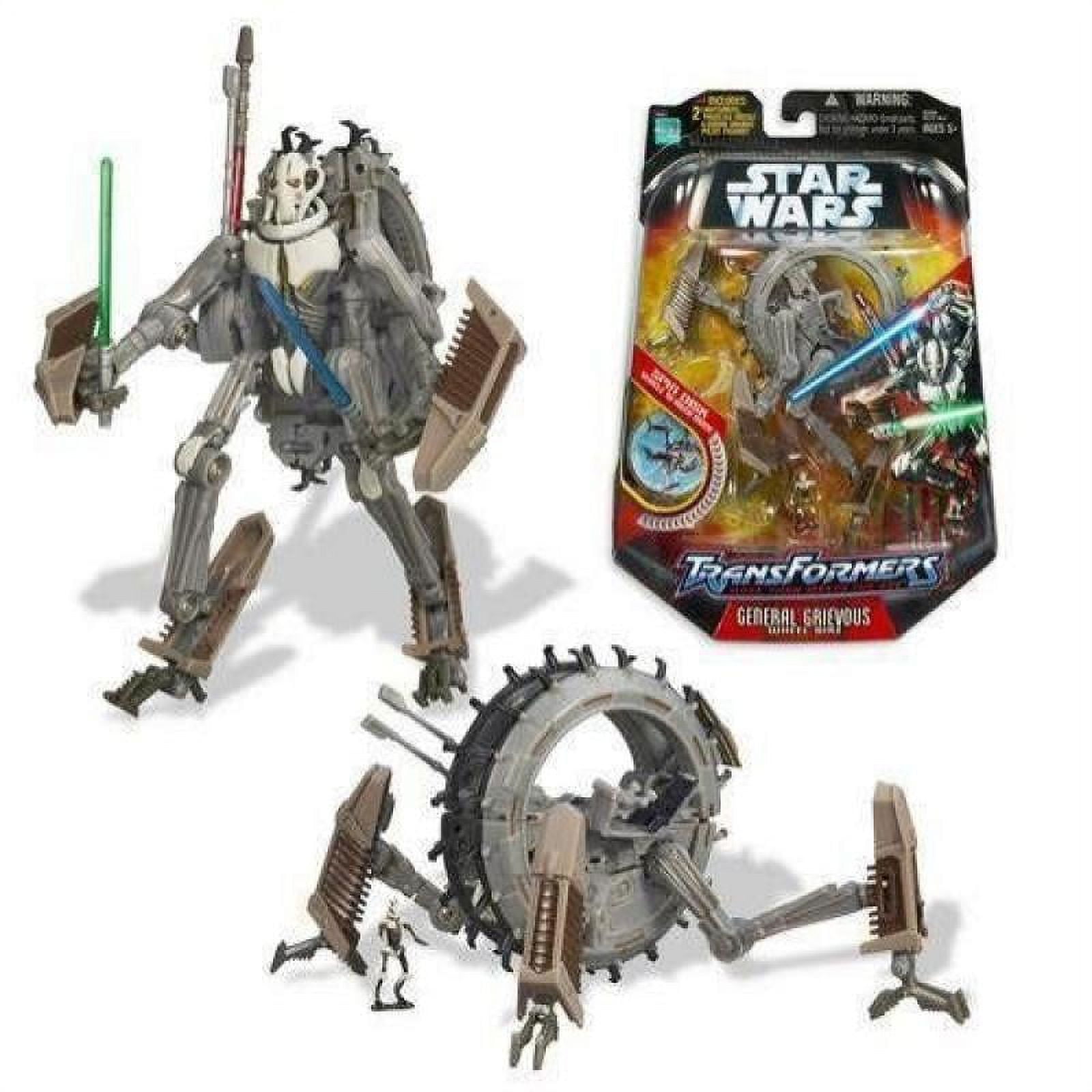 Star Wars Transformer Figure General Grievous Wheel Bike