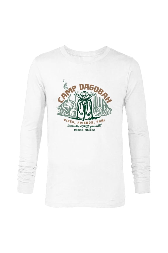 Travel Vacation Camp Dagobah Yoda Learn the Force - Long Sleeve T-Shirt for Men - Customized-White