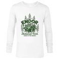 thumbnail image 1 of Star Wars Travel Vacation Endor National Park Ewoks - Long Sleeve T-Shirt for Men - Customized-White, 1 of 5