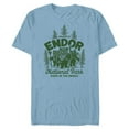 thumbnail image 1 of Star Wars Travel Vacation Endor National Park Ewoks - Short Sleeve Blended T-Shirt for Adults - Customized-Ocean Blue, 1 of 5