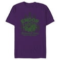thumbnail image 1 of Star Wars Travel Vacation Endor National Park Ewoks - Short Sleeve Blended T-Shirt for Adults - Customized-Purple, 1 of 5