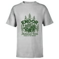 thumbnail image 1 of Star Wars Travel Vacation Endor National Park Ewoks - Short Sleeve T-Shirt for Kids - Customized-Athletic Heather, 1 of 5
