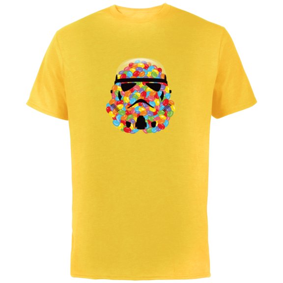 Star Wars Treats Imperial Stormtrooper Jelly Beans - Short Sleeve Cotton T-Shirt for Adults - Customized-Yellow