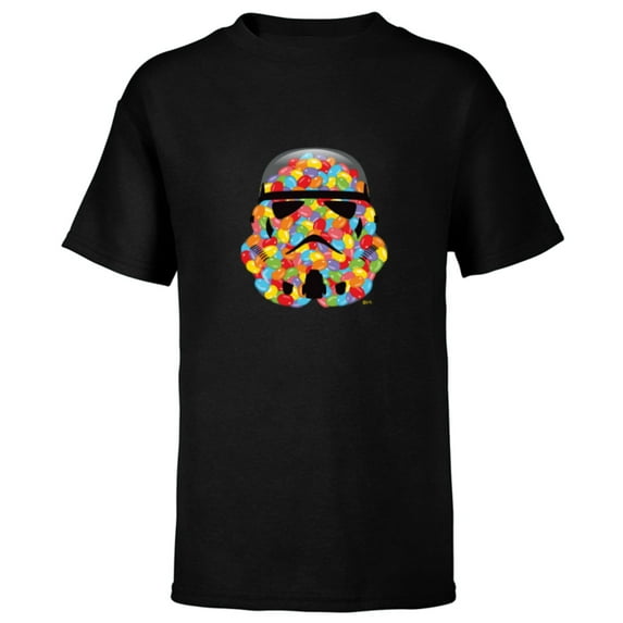 Star Wars Treats Imperial Stormtrooper Jelly Beans - Short Sleeve T-Shirt for Kids - Customized-Black