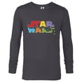 thumbnail image 1 of Star Wars Treats Movie Logo Full of Jelly Beans - Long Sleeve T-Shirt for Men - Customized-Charcoal Heather, 1 of 5
