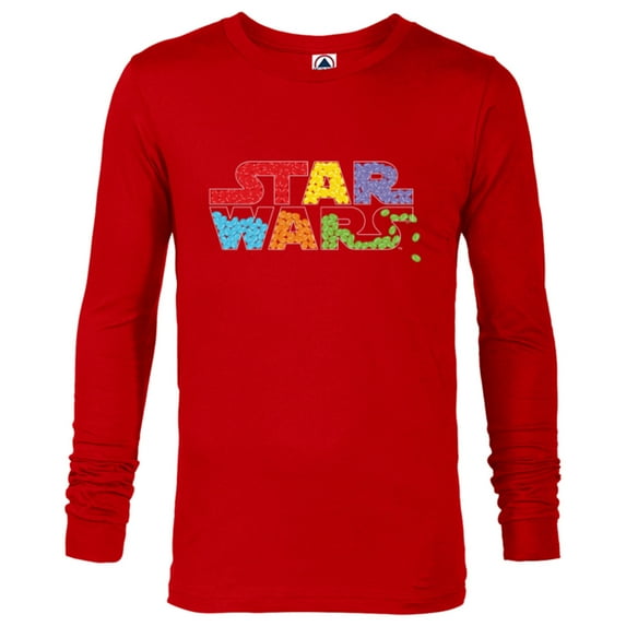 Star Wars Treats Movie Logo Full of Jelly Beans - Long Sleeve T-Shirt for Men - Customized-New Red