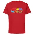 thumbnail image 1 of Star Wars Treats Movie Logo Full of Jelly Beans - Short Sleeve Cotton T-Shirt for Adults - Customized-Red, 1 of 5