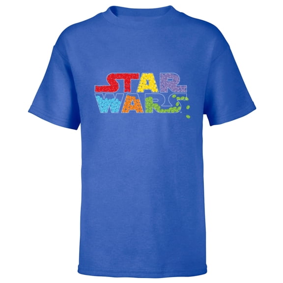 Star Wars Treats Movie Logo Full of Jelly Beans - Short Sleeve T-Shirt for Kids - Customized-Royal
