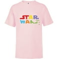thumbnail image 1 of Star Wars Treats Movie Logo Full of Jelly Beans - Short Sleeve T-Shirt for Kids - Customized-Soft Pink, 1 of 5