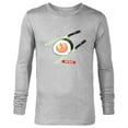 thumbnail image 1 of Star Wars Treats Rebel Symbol Sushi & Lightsaber Chopsticks - Long Sleeve T-Shirt for Men - Customized-Athletic Heather, 1 of 5