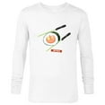thumbnail image 1 of Star Wars Treats Rebel Symbol Sushi & Lightsaber Chopsticks - Long Sleeve T-Shirt for Men - Customized-White, 1 of 5