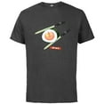 thumbnail image 1 of Star Wars Treats Rebel Symbol Sushi & Lightsaber Chopsticks - Short Sleeve Cotton T-Shirt for Adults - Customized-Charcoal, 1 of 5