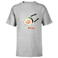thumbnail image 1 of Star Wars Treats Rebel Symbol Sushi & Lightsaber Chopsticks - Short Sleeve T-Shirt for Kids - Customized-Athletic Heather, 1 of 5