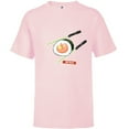 thumbnail image 1 of Star Wars Treats Rebel Symbol Sushi & Lightsaber Chopsticks - Short Sleeve T-Shirt for Kids - Customized-Soft Pink, 1 of 5