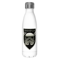 Star Wars Trooper Badge Stainless Steel Water Bottle White 17 oz.