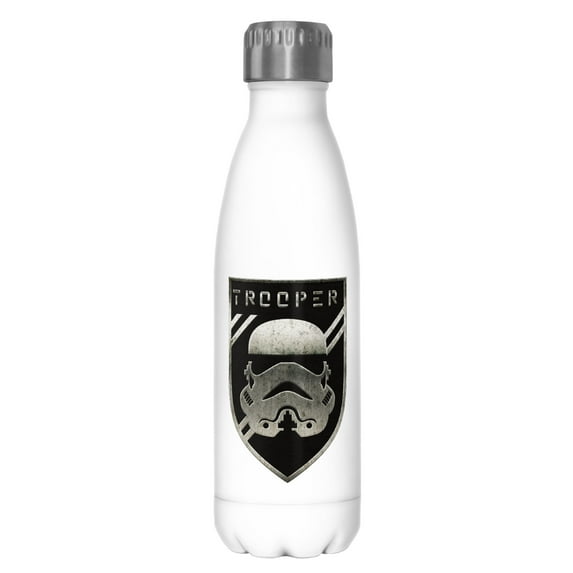 Star Wars Trooper Badge Stainless Steel Water Bottle White 17 oz.