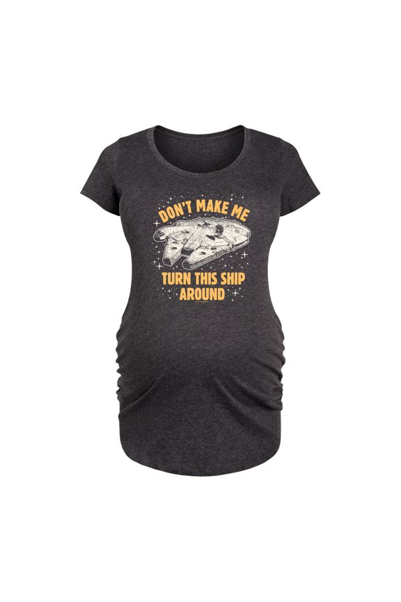 - Turn This Around - Women's Maternity Scoop Neck Graphic T-Shirt