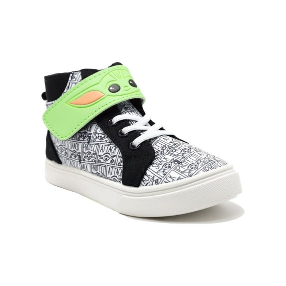 Star Wars; Unisex Kids High Top Casual Dress Shoes, Black, Size 10