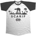 thumbnail image 1 of Star Wars Unisex Raglan T-Shirt Rogue One AT-At Silhouette (Medium), 1 of 3