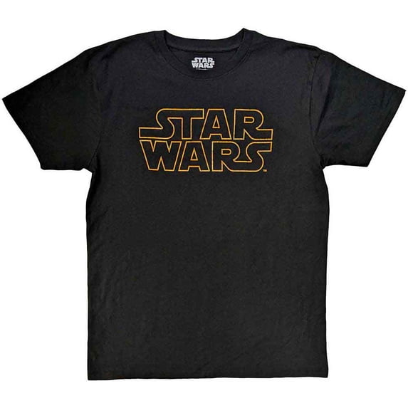 Star Wars Unisex T-Shirt: Logo Outline (Large)