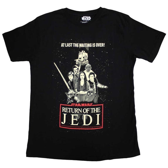 Star Wars Unisex T-Shirt: Return Of The Jedi Waiting Is Over (Medium)