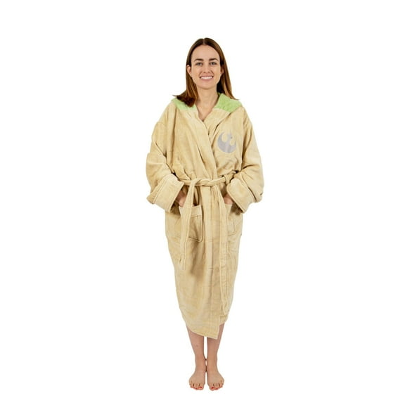 Star Wars Unisex Yoda Hooded Cotton Robe, One Size Fits All